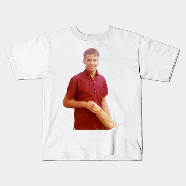 Young Joe Biden Kids T-Shirt by aterkaderk